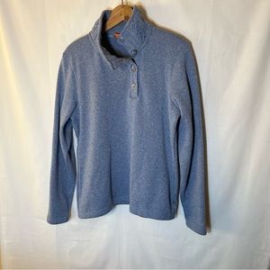 Merrill 1/4 button up pull over women’s Large Blue